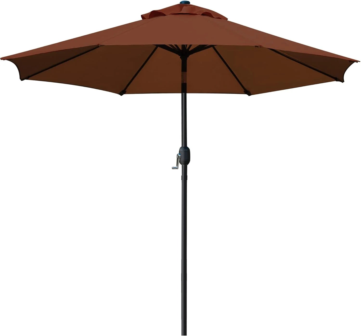 Special Sunnyglade 9″ Patio Umbrella Outdoor Table Umbrella with 8 Ribs Tan - Image 2