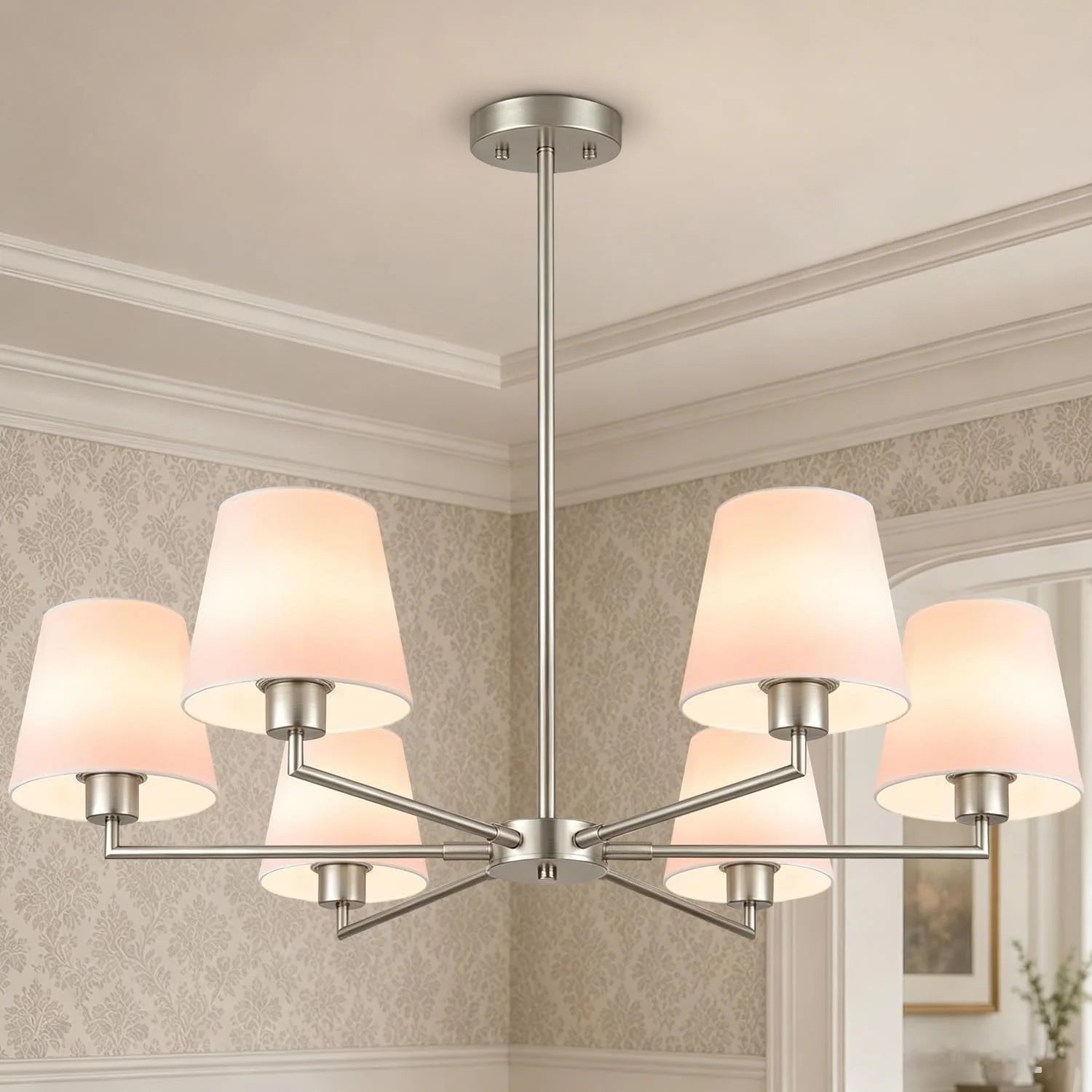 Special Gold Chandeliers for Dining Room, 6 Light - Image 3