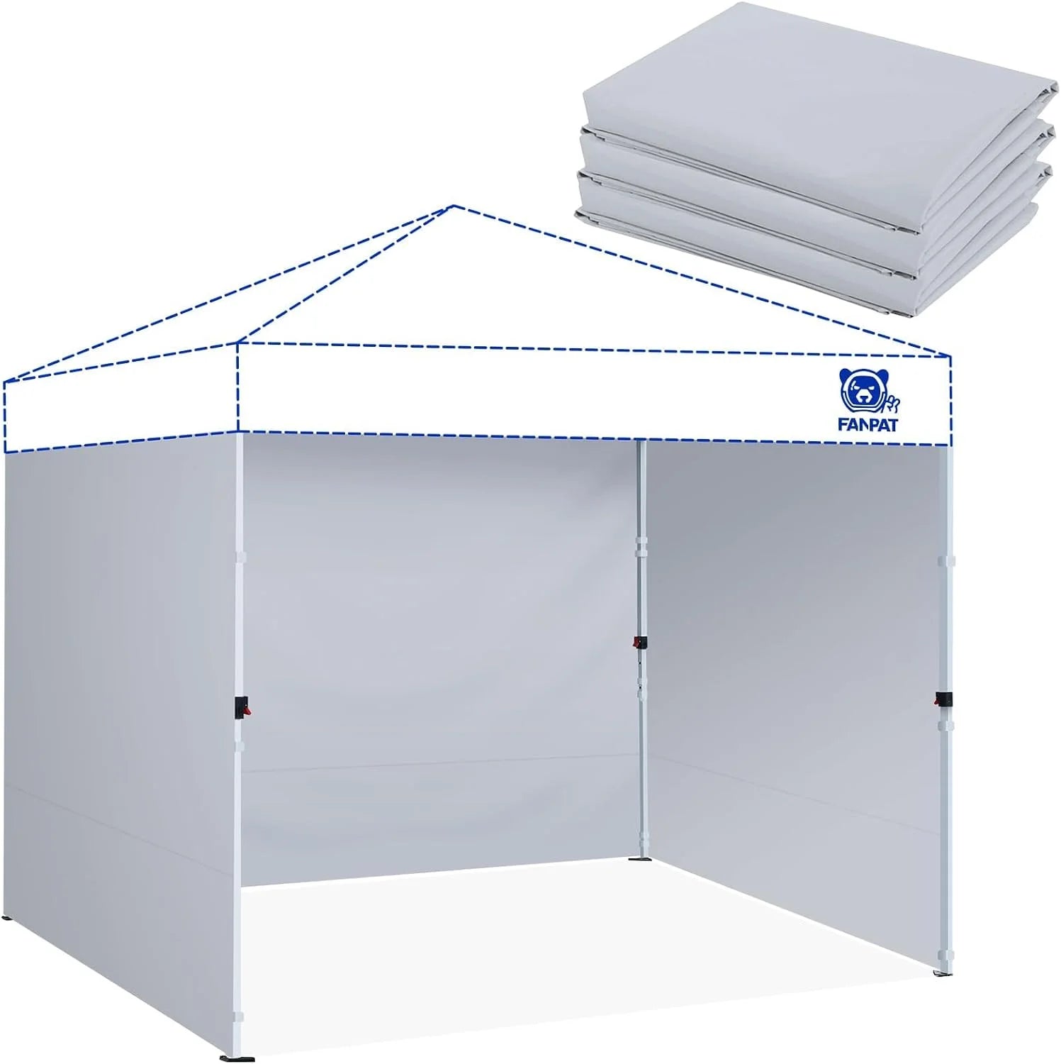 Special 10×10 Canopy Sidewalls for Canopy Frame, White (3Pcs Sidewalls Only)