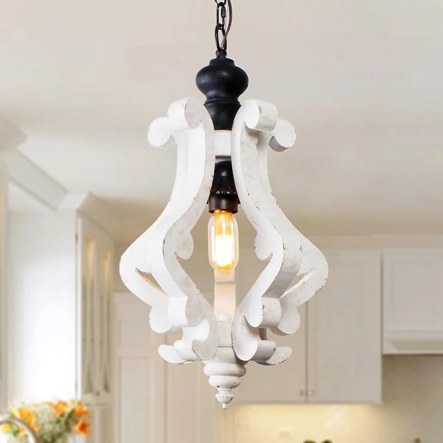 Special Wood Chandelier Light Fixture - Image 2