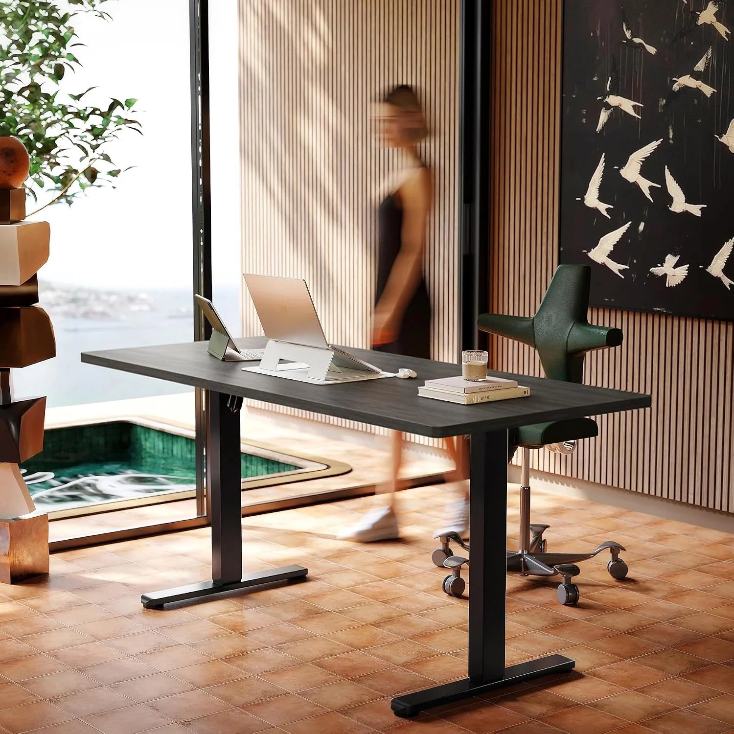 Special HUANUO 32 Small Electric Standing Desk Adjustable Height, 4 Memory Height Settings - Image 14