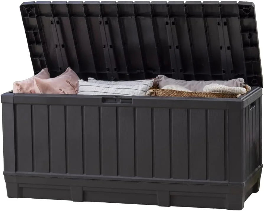 Special Keter Kentwood 92 Gal Outdoor Storage Box for Patio and Pool Accessories - Image 2