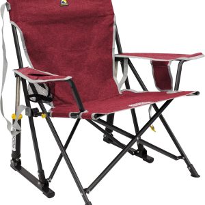 Special Outdoor Kickback Rocker Outdoor Rocking Chair with Beverage Holder