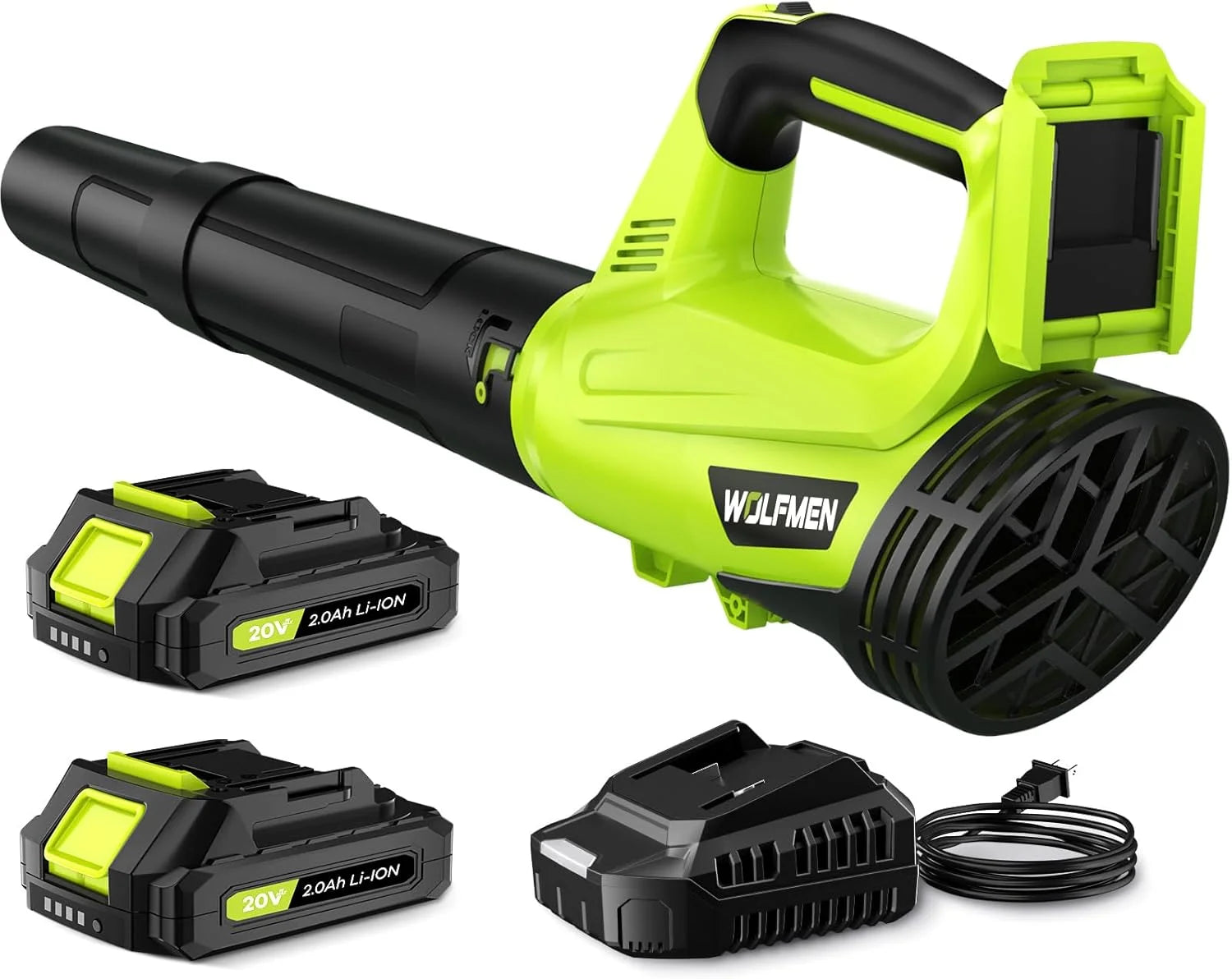 Special Blower, Electric Cordless Leaf Blower with 2 Batteries and Charger, 2 Speed Mode - Image 2
