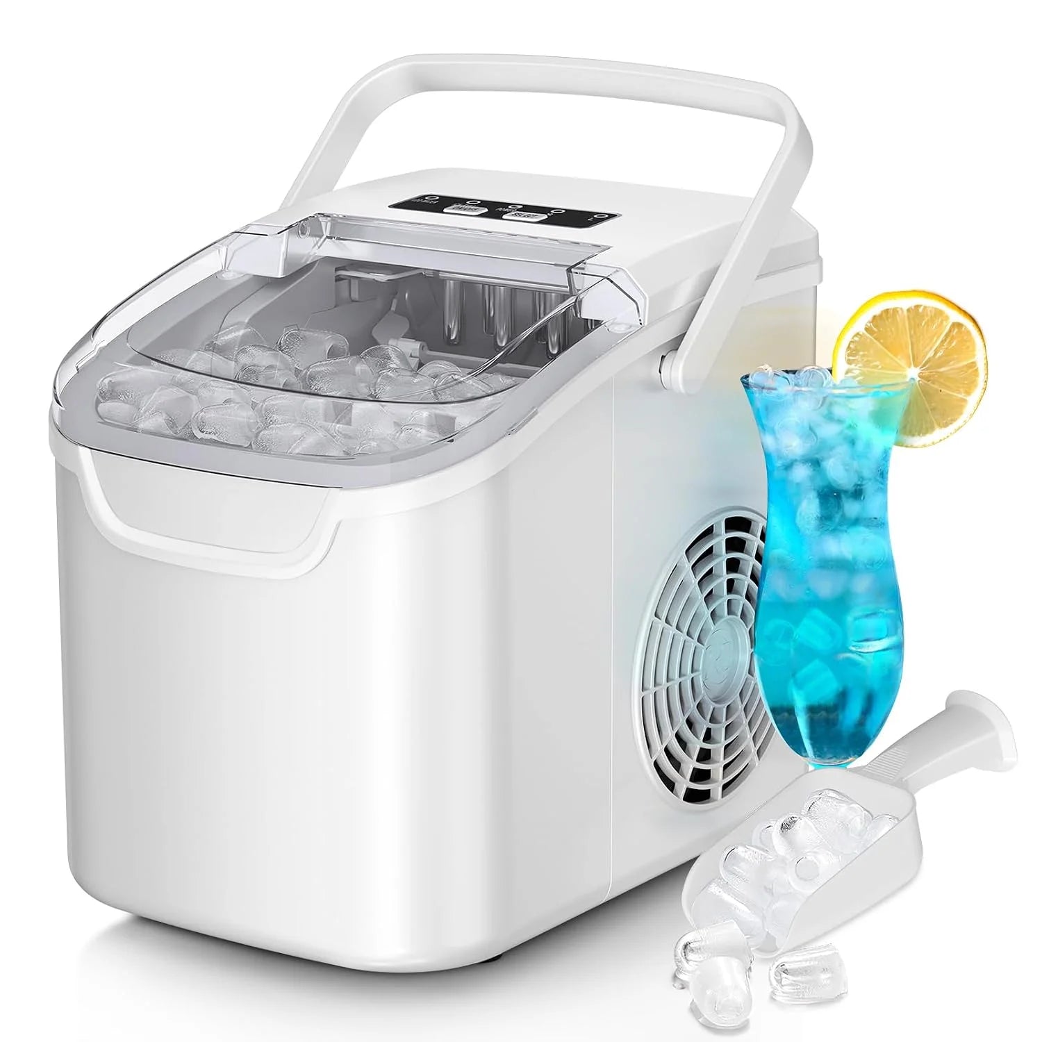 Special Ice Maker Machine, 8 Ice Cubes in 6 mins, 26lb/Day Ice with 2 Sizes- Portable Mini - Image 7