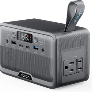 Special DARAN Portable Power Station 89.6Wh LiFePO4 Battery 100W(200W Peak) Solar Power Bank, Portable Charger Small Generator