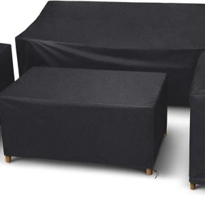 Special STARTWO Outdoor Furniture Cover Waterproof 4 Piece, Black, Regular, 420D