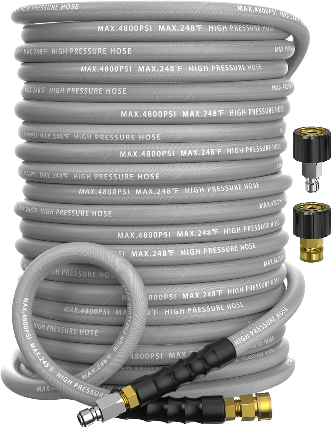 Special 3/8 Pressure Washer Hose 50FT 4800 PSI, Kink Resistant Steel Braided Layer & NonMarking Rubber for Hot/Cold - Image 5