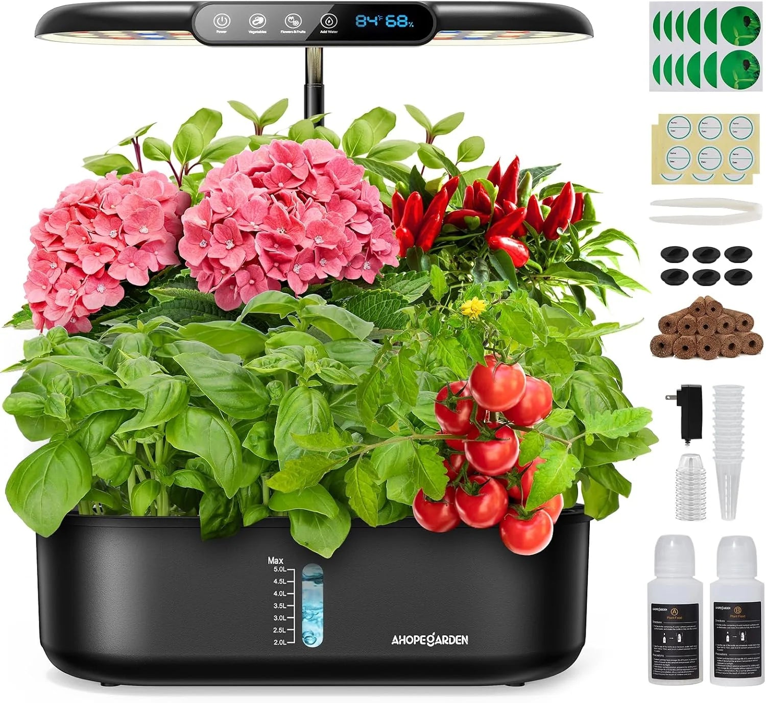 Special Hydroponics Growing System Herb Garden: 10 Pods Indoor Garden Kit with LED Grow Light and Smart Temp - Image 2