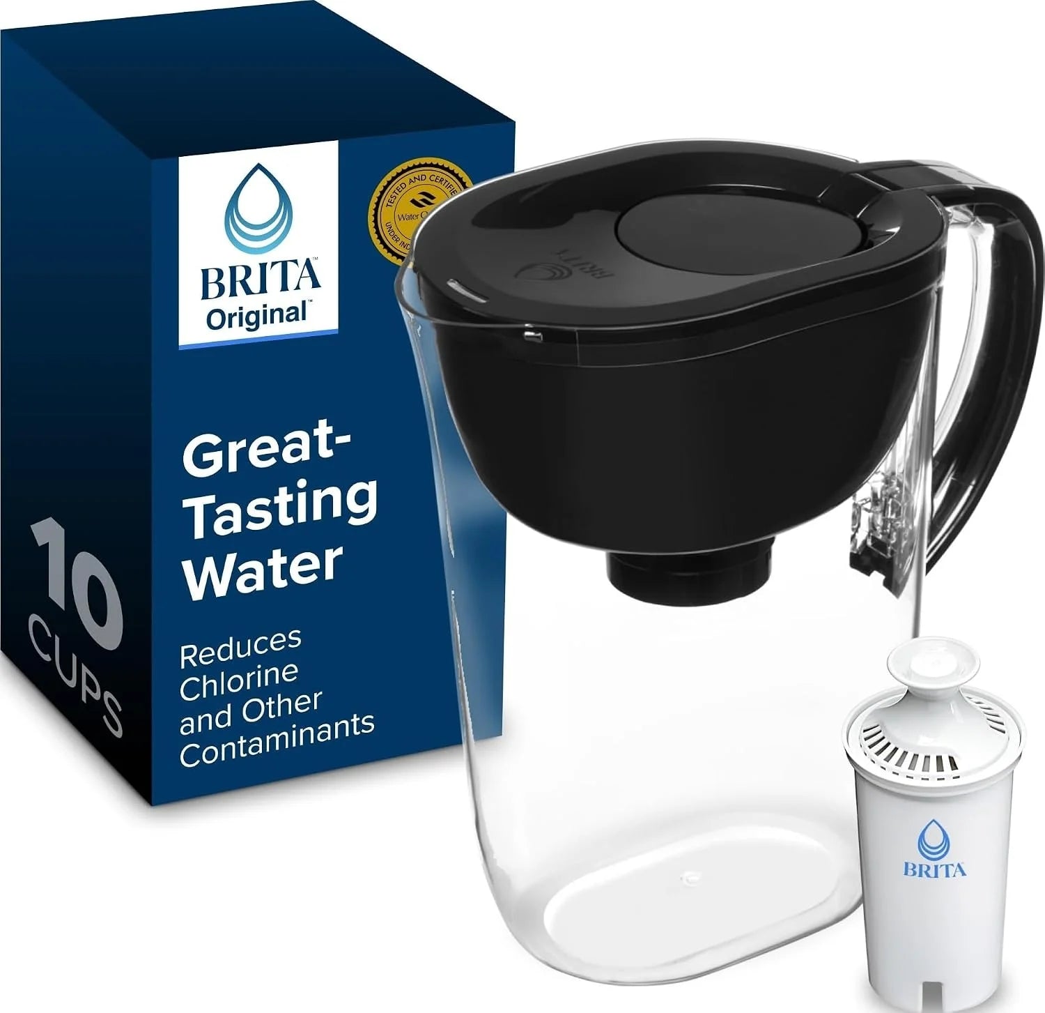 Special Large 10 Cup Water Filter Pitcher, Includes 1 Filter, Bright White ” For Home Projects - Image 6