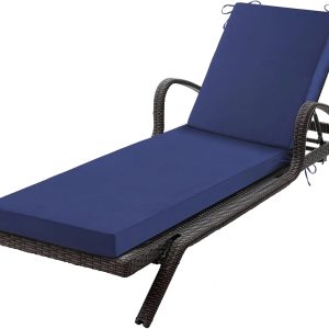 Special Chaise Lounge Cushions Outdoor, 72x 21x 3 Inch Waterproof & Fade-Resistant Lounge Chair Cushion