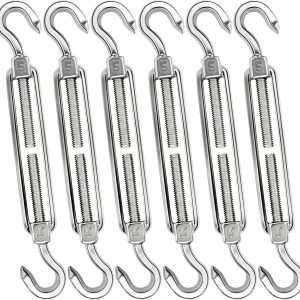 Special 44 Pcs Shade Sail Hardware Kit 6 Inch Outdoor Sun Sail Accessories