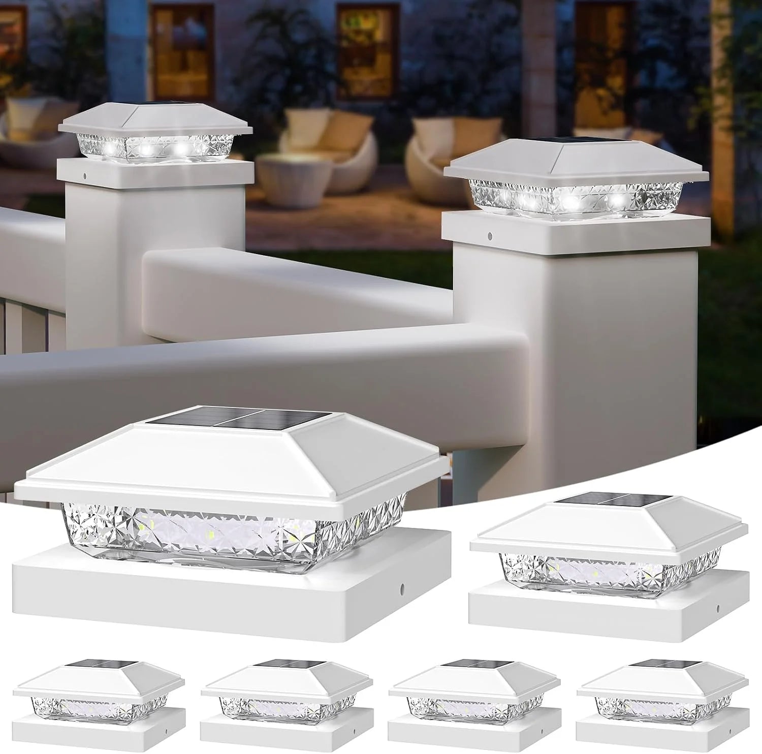 Special Solar Post Cap Lights, 4×4 Post Solar Light Cool White, White 12 Pack ” For Home Projects - Image 7