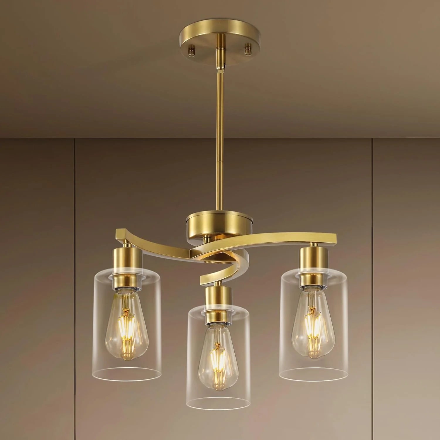 Special 3 Light Brushed Nickel Dining Room Light Fixture