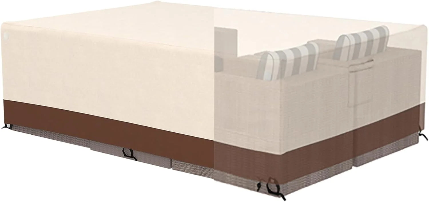 Special Tuyeho 124×84 Heavy Duty 900D Outdoor Patio Furniture Set Cover Waterproof - Image 3