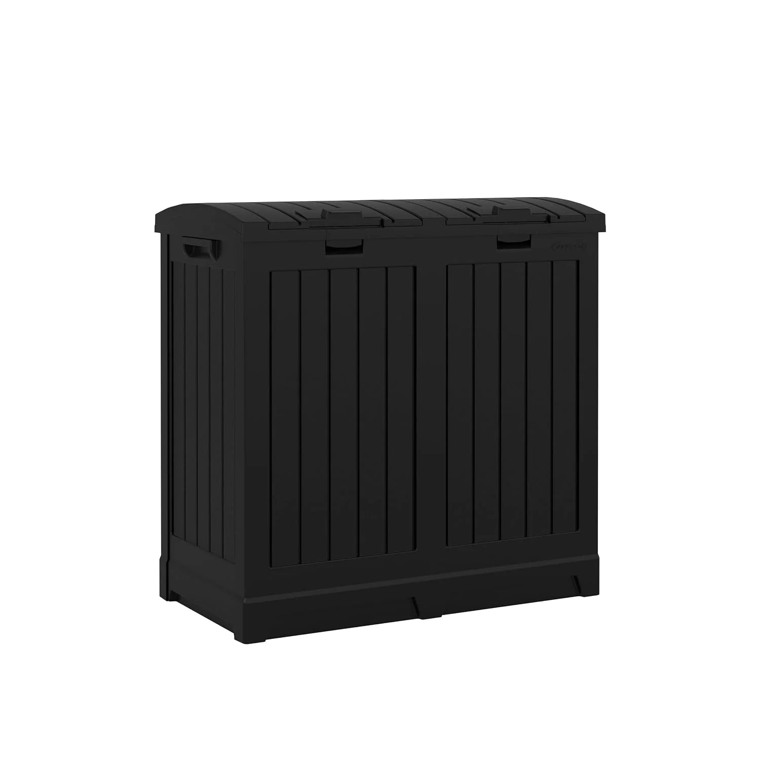 Special Suncast 33 Gallon Commercial Outdoor Trashcan Hideaway with Lid for 30 to 33 Gallon Trash Bags for Garage, Backyard - Image 2
