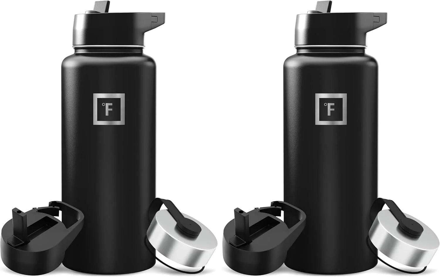 Special FLASK 32 oz Wide Mouth Water Bottle with 3 Lids - Image 2