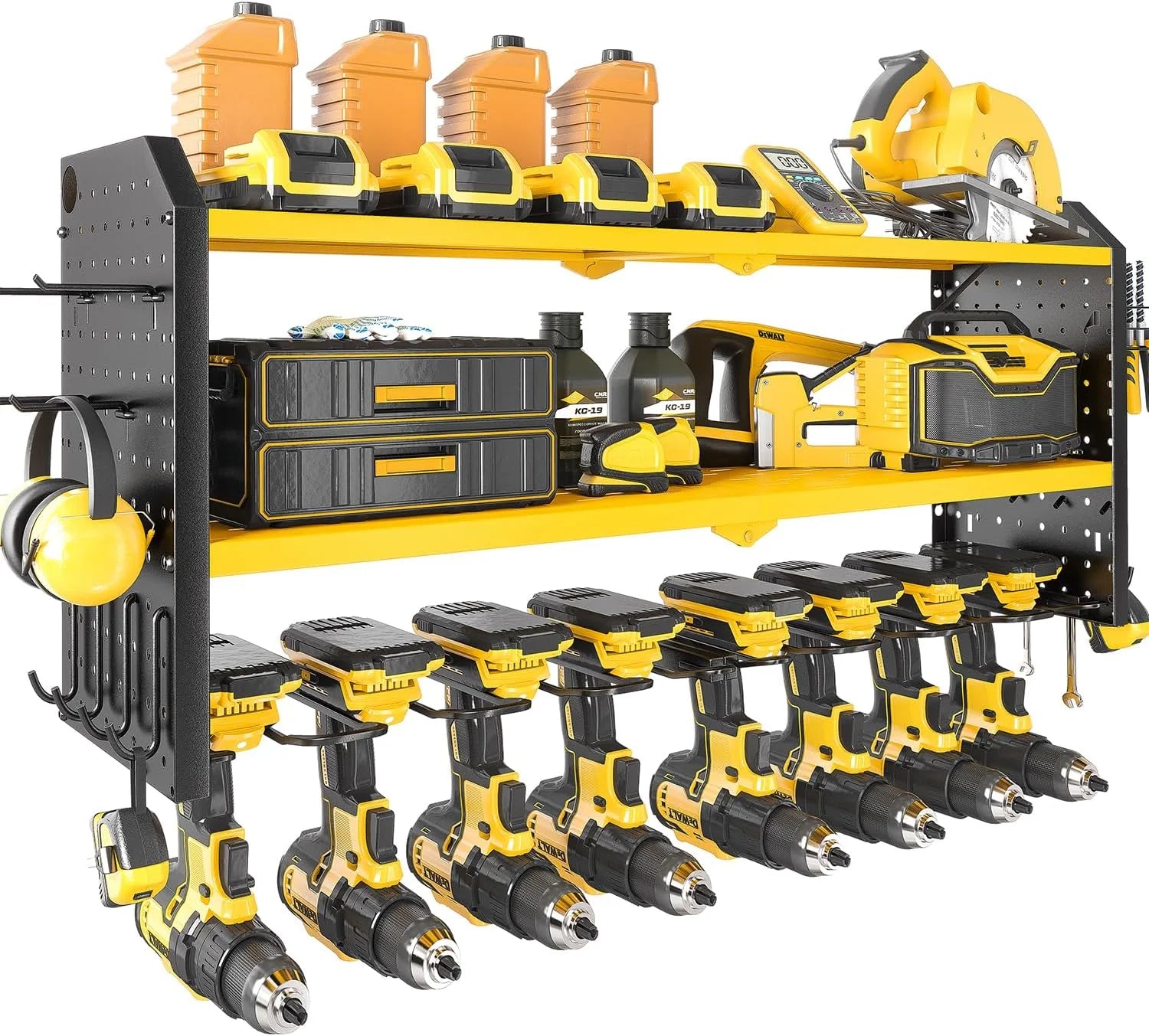 Special Power Tool Organizer, 4 Layer Drill Holders Wall Mount - Image 5