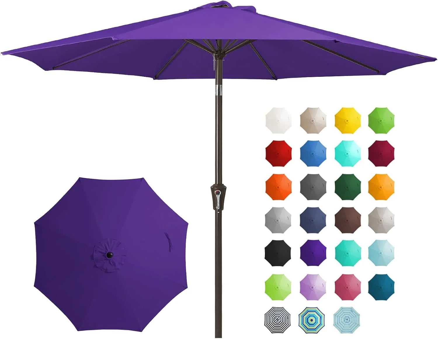 Special 9FT Outdoor Patio Umbrella, Market Umbrella, Beige - Image 13