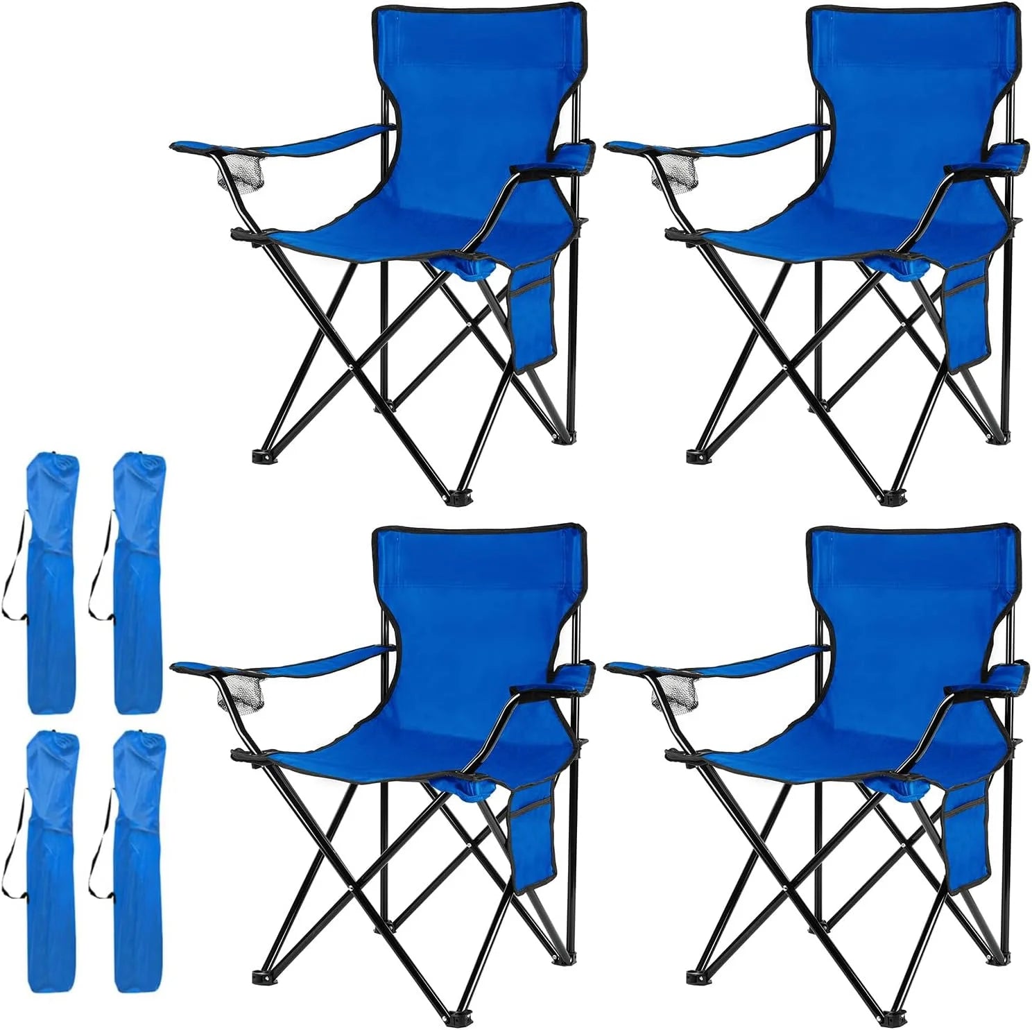Special Damei century 4Pack Folding Camping Chairs, Portable for Beach, Lawn, Yard - Image 3