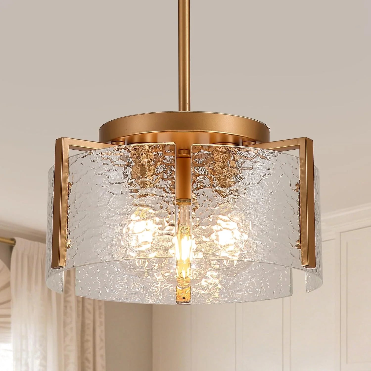 Special Chandeliers for Dining Room Light Fixture, Adjustable Glass Modern Farmhouse Chandelier for Entryway - Image 10