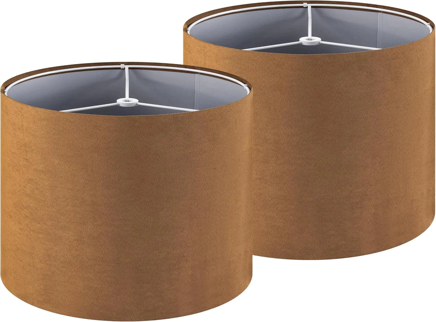 Special GO&SO 13 Drum Boho Lamp Shades Set of 2 Medium, 0.41 Spider Farmhouse Lamp Shade for Small Floor Lamp - Image 2