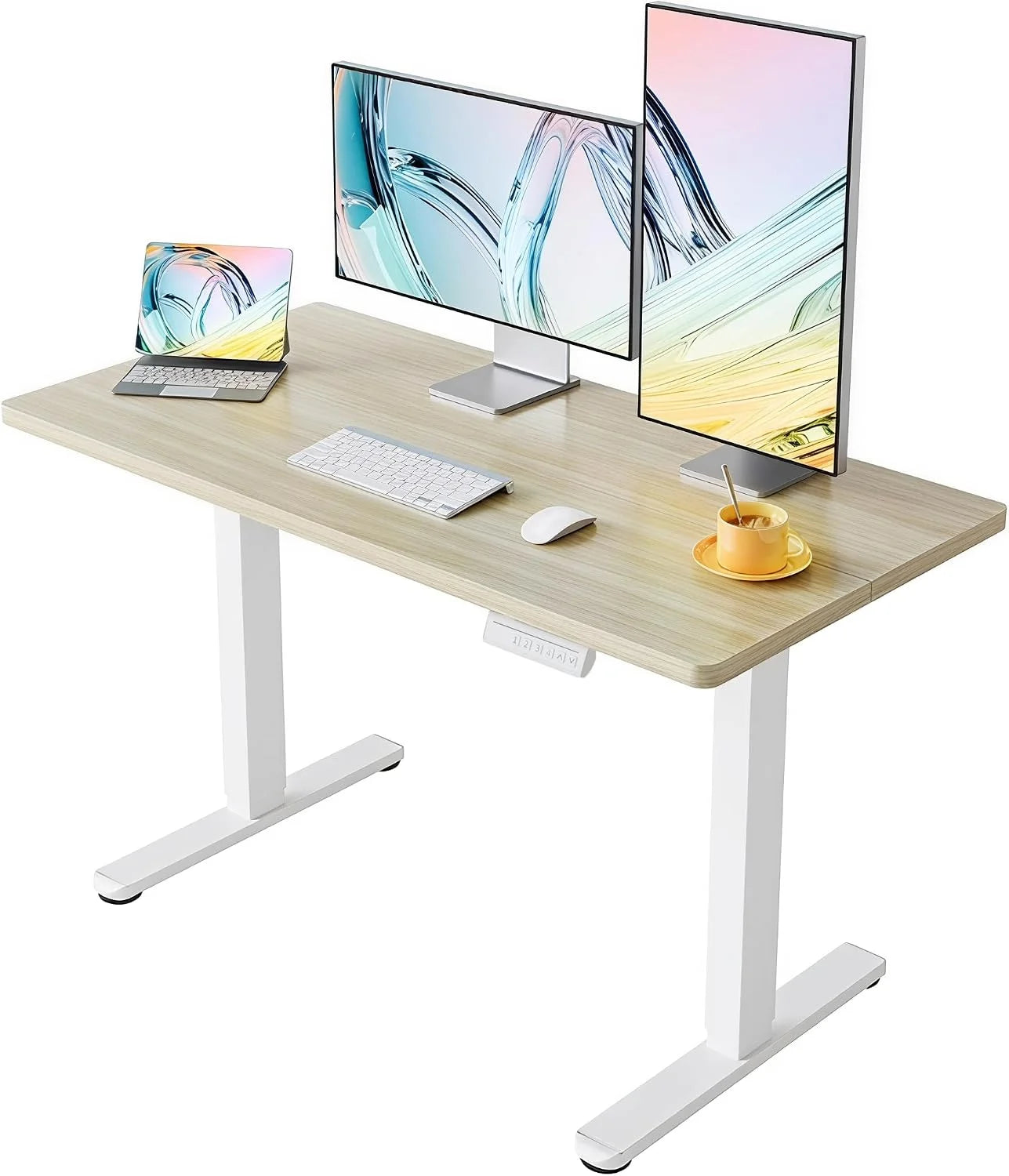 Special HUANUO 32 Small Electric Standing Desk Adjustable Height, 4 Memory Height Settings - Image 41