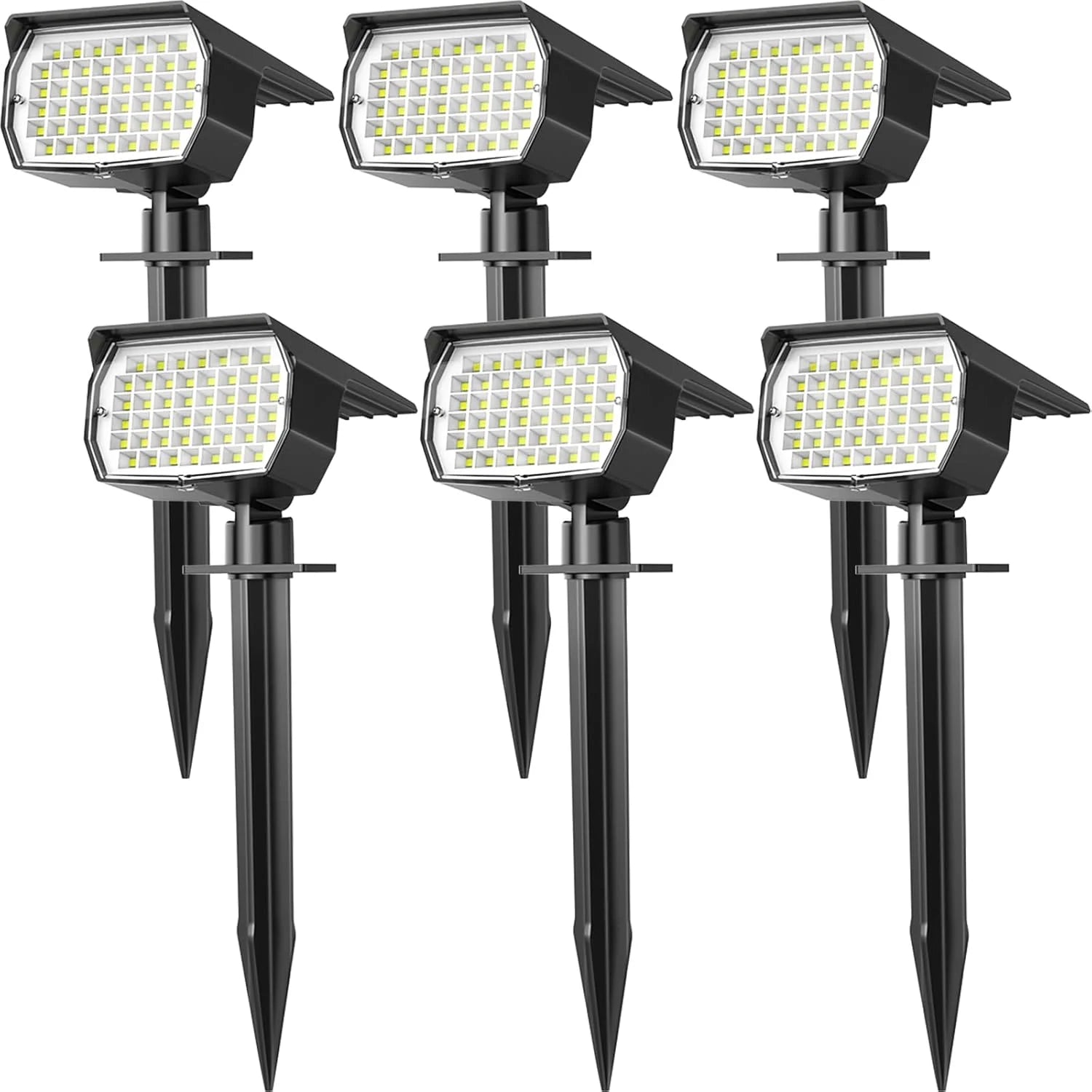 Special Solar Spot Lights Outdoor Waterproof IP65, 12 Pack Landscape Spotlights with 46 LEDs, 3 Modes Auto On/Off Solar - Image 8