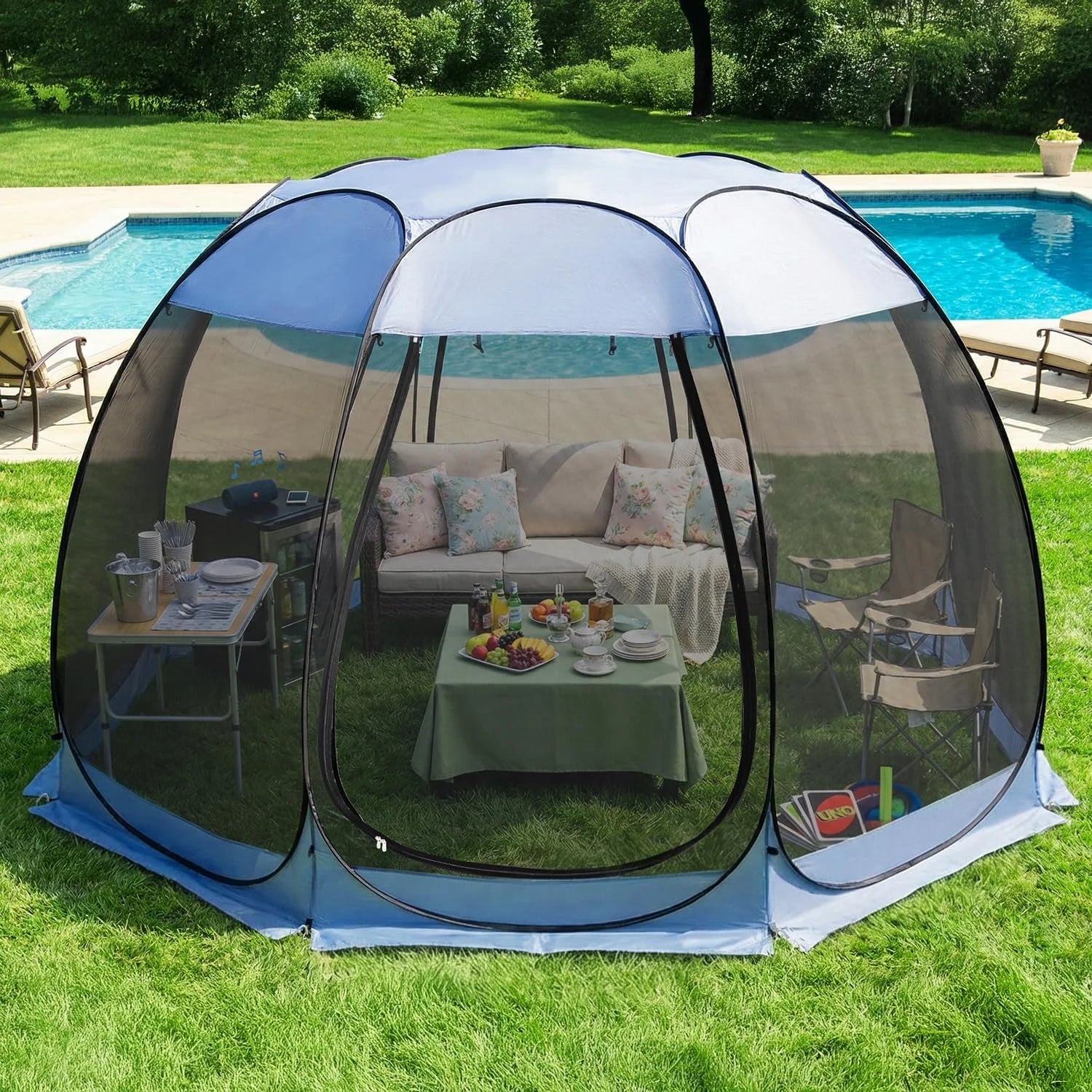 Special Alvantor Pop Up Screen House Tent, Instant Outdoor Gazebo with Mosquito Netting & UPF 50+ Sun Protection - Image 6