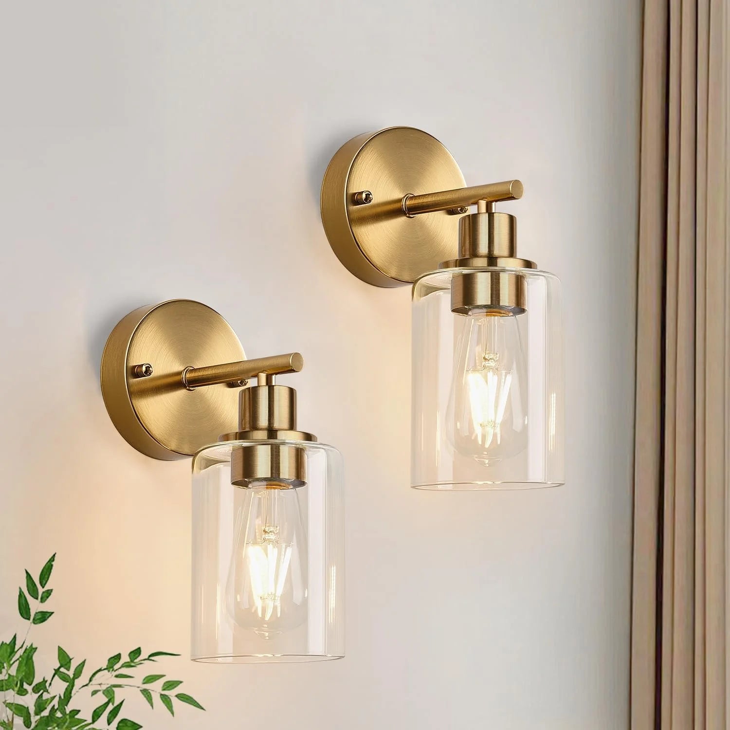 Special Zarbitta 3-Light Bathroom Light Fixtures, 17.23 Black Modern Vanity Lights with Clear Glass Shade - Image 23