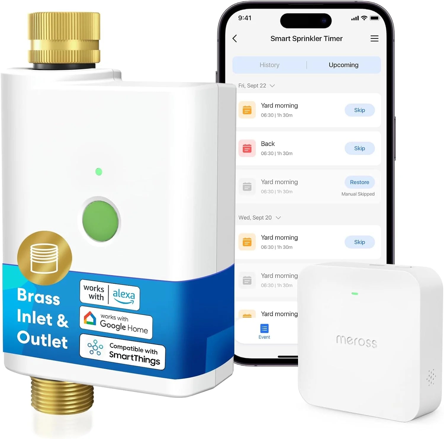 Special WiFi Water Timer for Garden Hose, Smart Hose Timer with Brass Inlet & Outet - Image 2