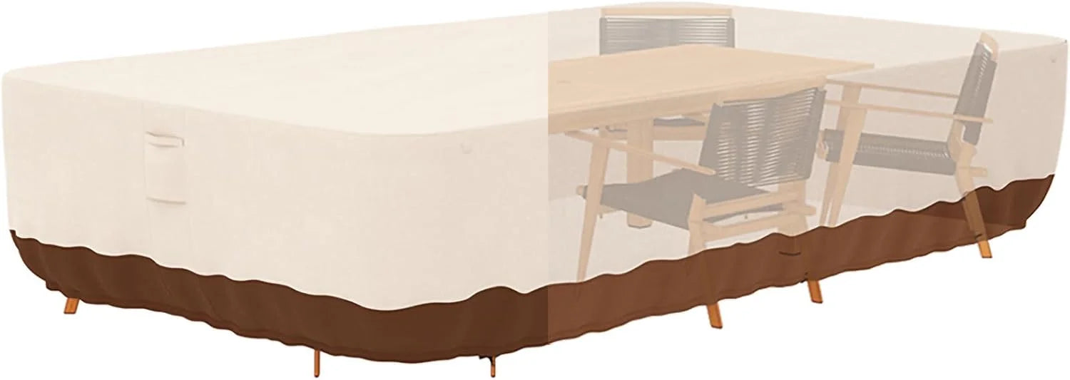 Special Tuyeho 124×84 Heavy Duty 900D Outdoor Patio Furniture Set Cover Waterproof - Image 2