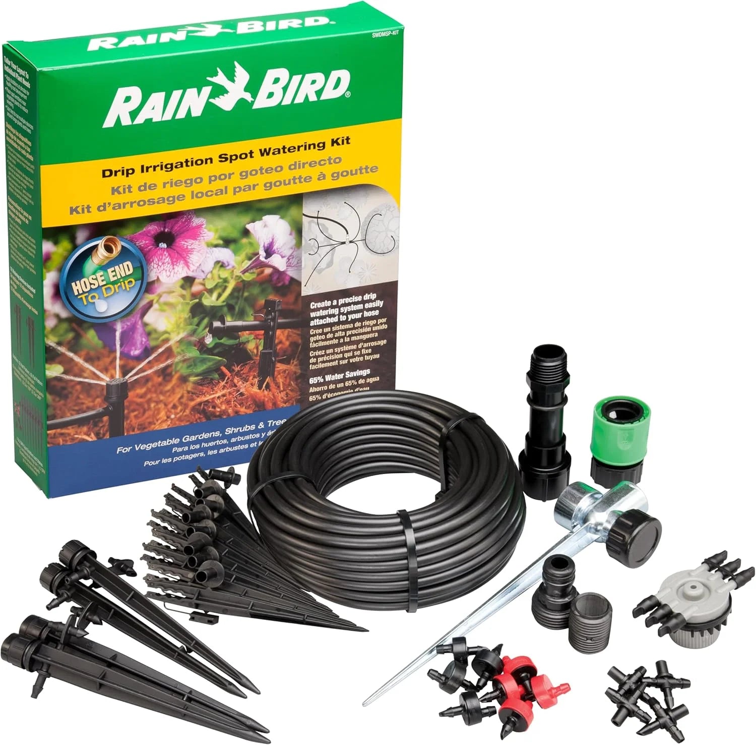 Special Bird LNDDRIPKIT Drip Irrigation Landscape/Garden Watering Kit with Drippers, Micro-Bubblers, Micro-Sprays - Image 2