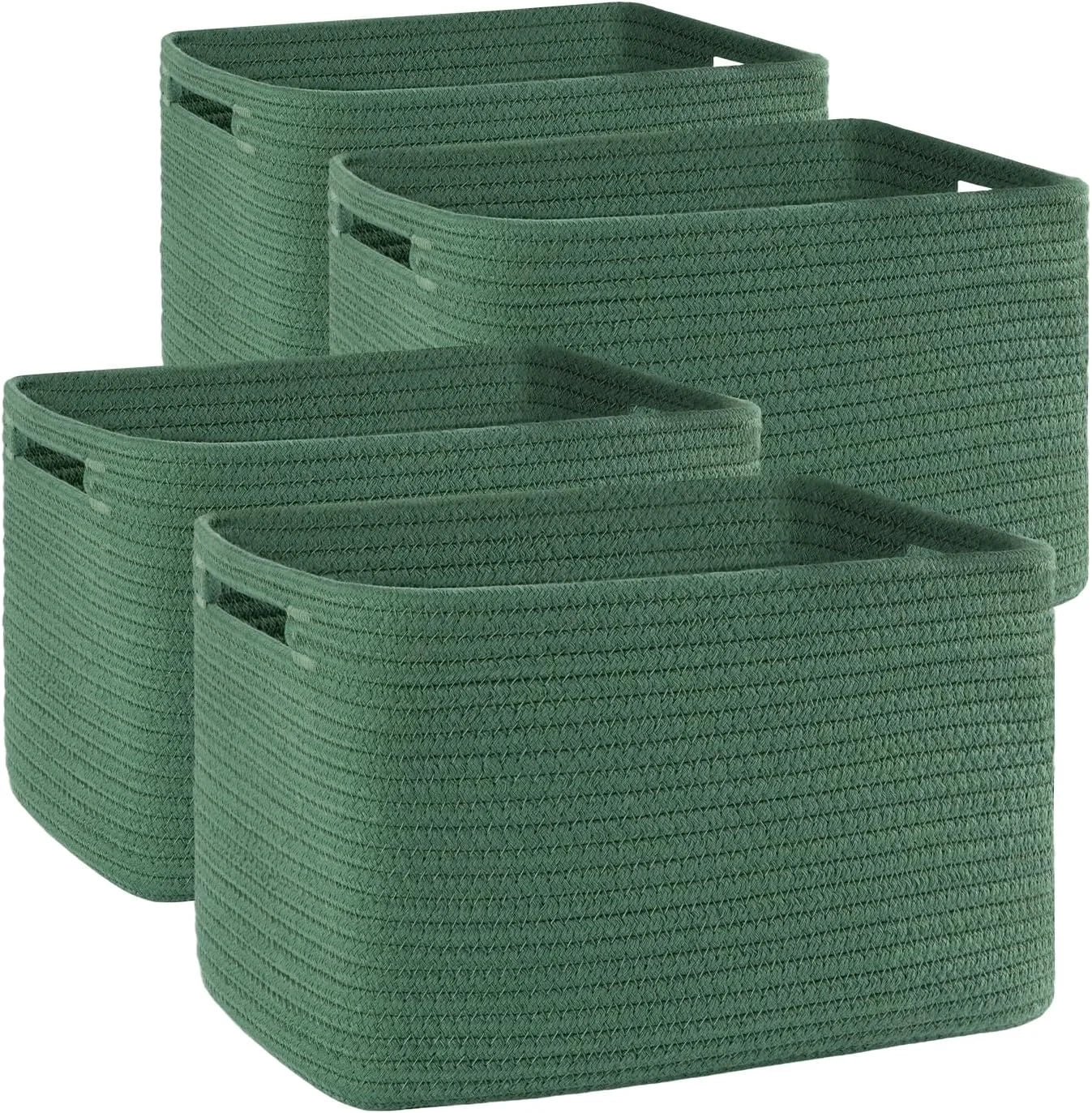 Special 4 Pack Storage Baskets for Organizing, Woven Baskets for Shelves, Perfect for Toys, Books, Towels, and Clothes - Image 2