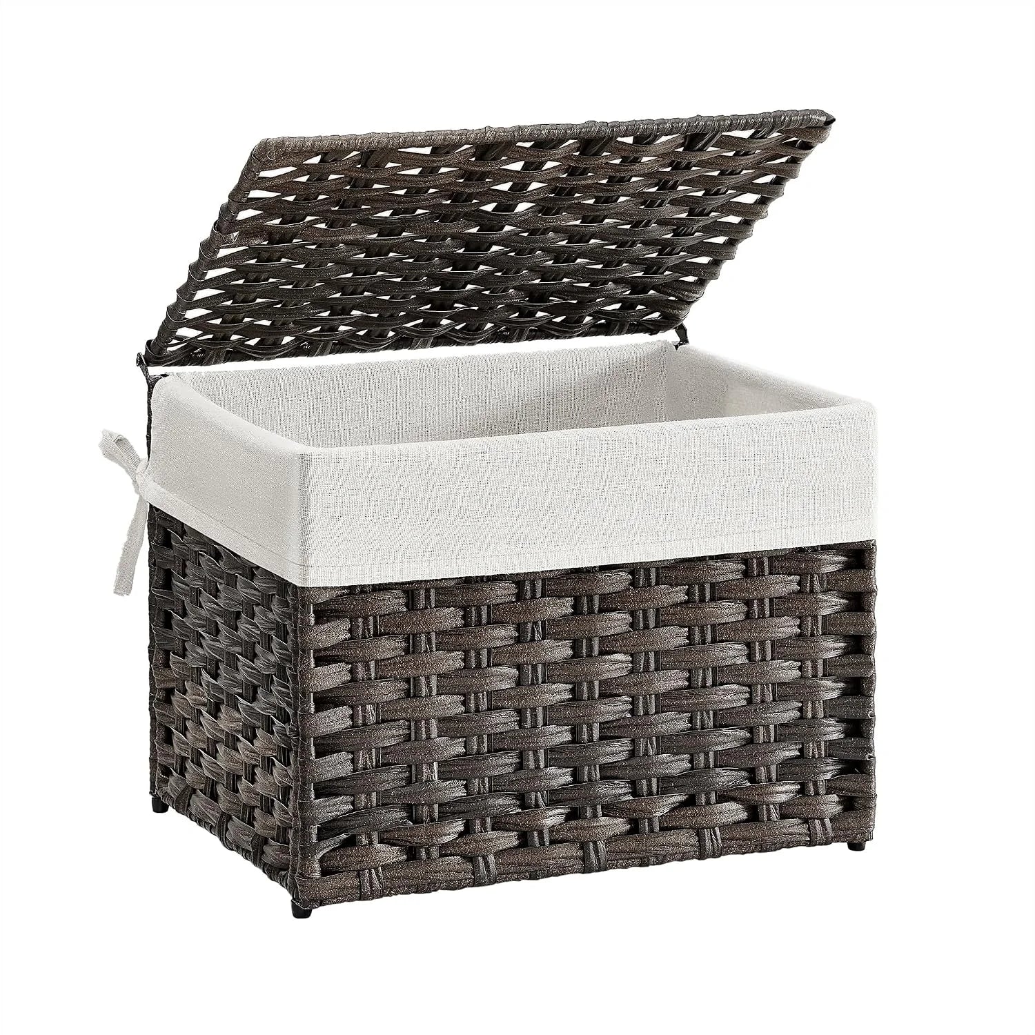Special Storage Basket with Lid, 9.2 Gallon (35L), Foldable, Blanket Storage Bin with Handles - Image 7