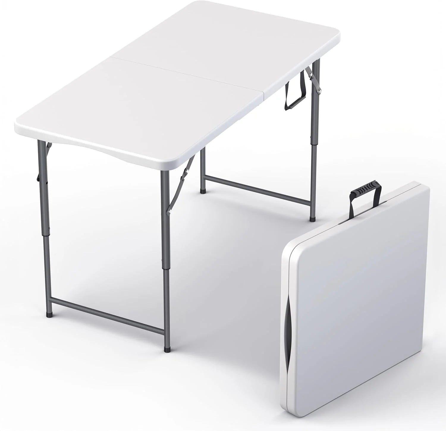 Special Our Modern Space 8 Feet Foldable Table with Built in Handle & Steel Legs, Heavy Duty Portable - Image 6