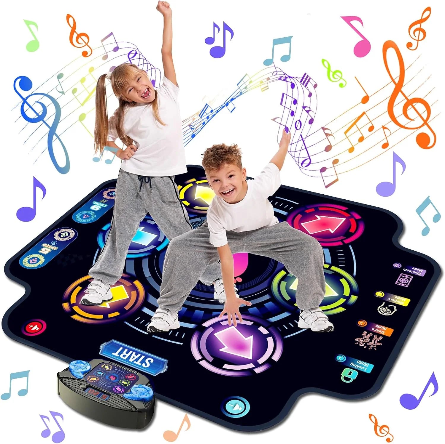 Special Dance Mat for Kids, Electronic Light-up Dance Pad with Bluetooth – For Home Projects