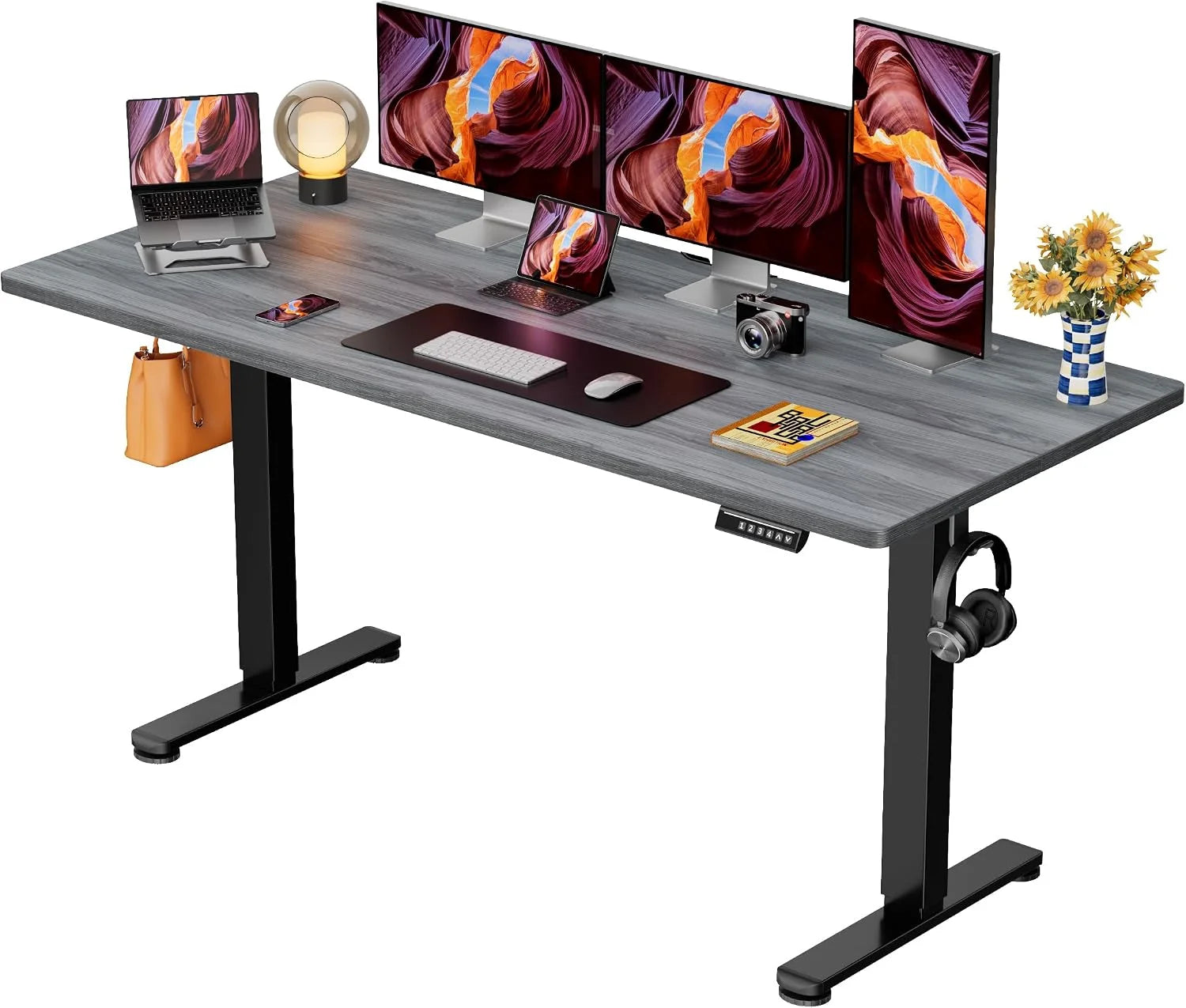 Special Height Adjustable Electric Standing Desk, 48 x 24 Inches Sit Stand up Desk - Image 35