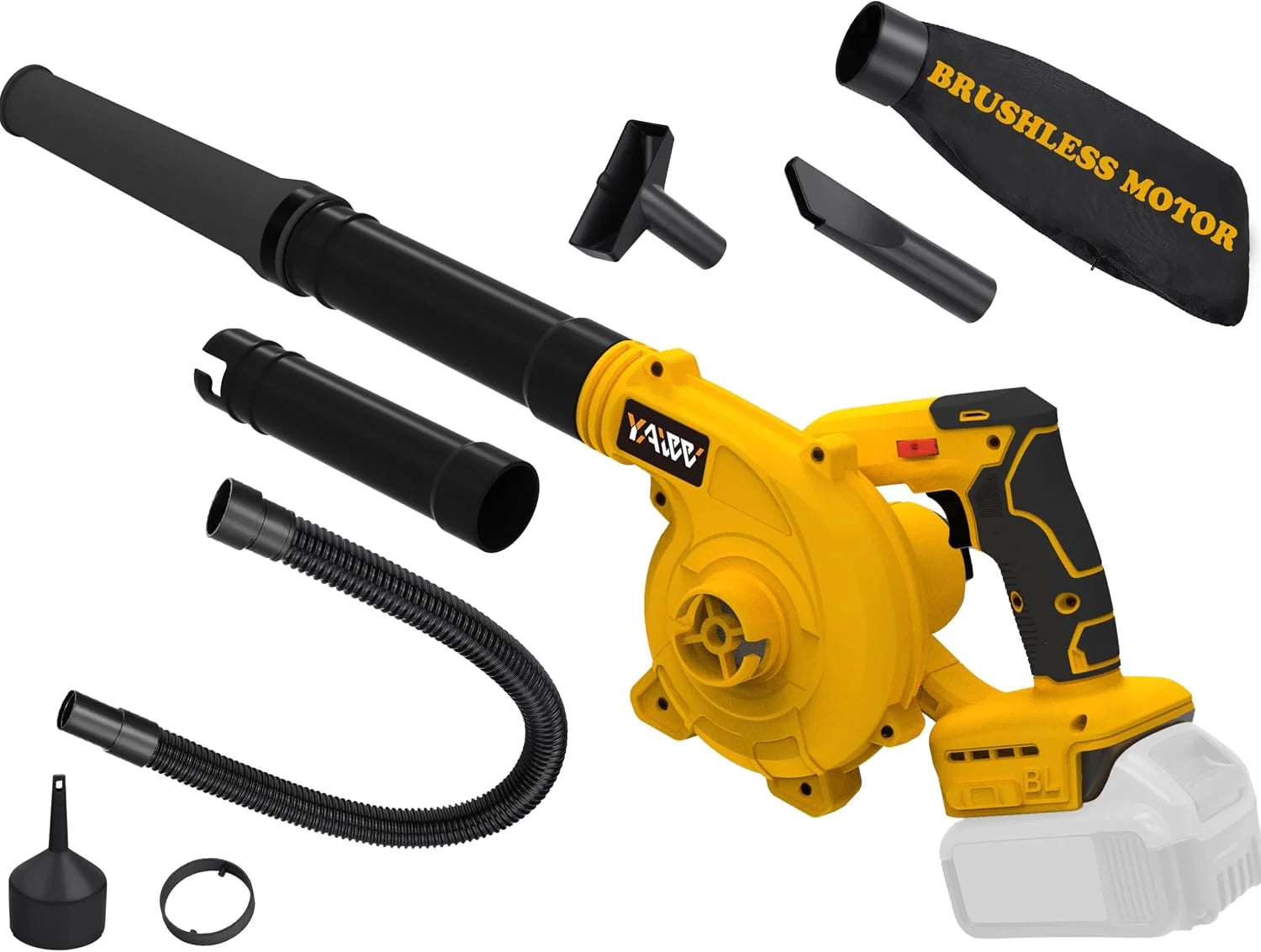 Special YAWV Cordless Leaf Blower for Dewalt 20V Max Battery,Electric Jobsite Air Blower with Brushless Motor