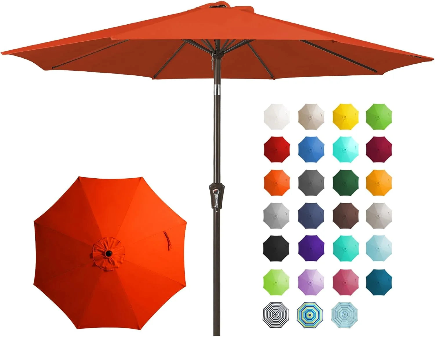 Special 9FT Outdoor Patio Umbrella, Market Umbrella, Beige - Image 2