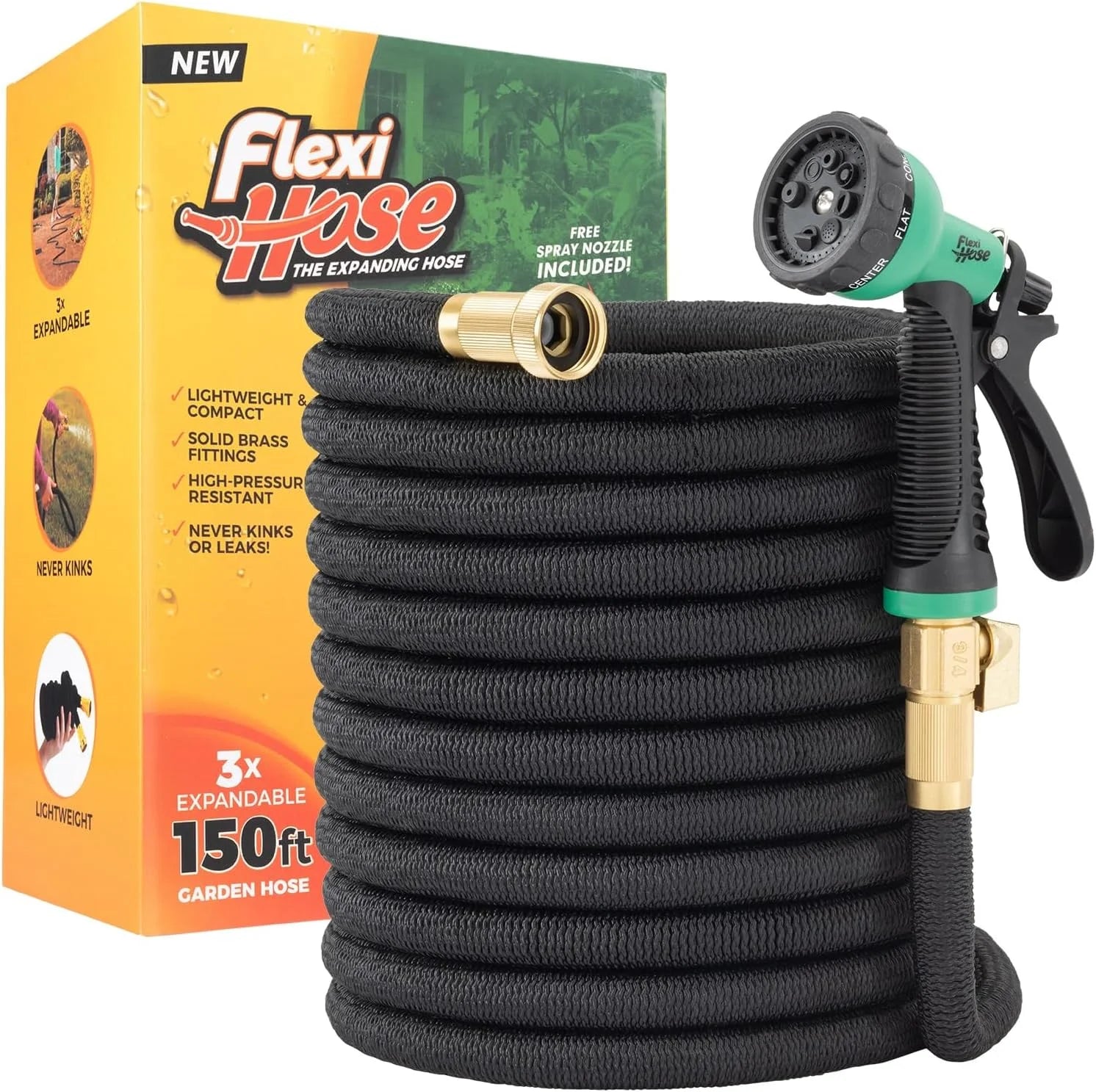 Special Hose Expandable Garden Hose with 8 Function Nozzle, 100FT, Lightweight Retractable Garden Hose