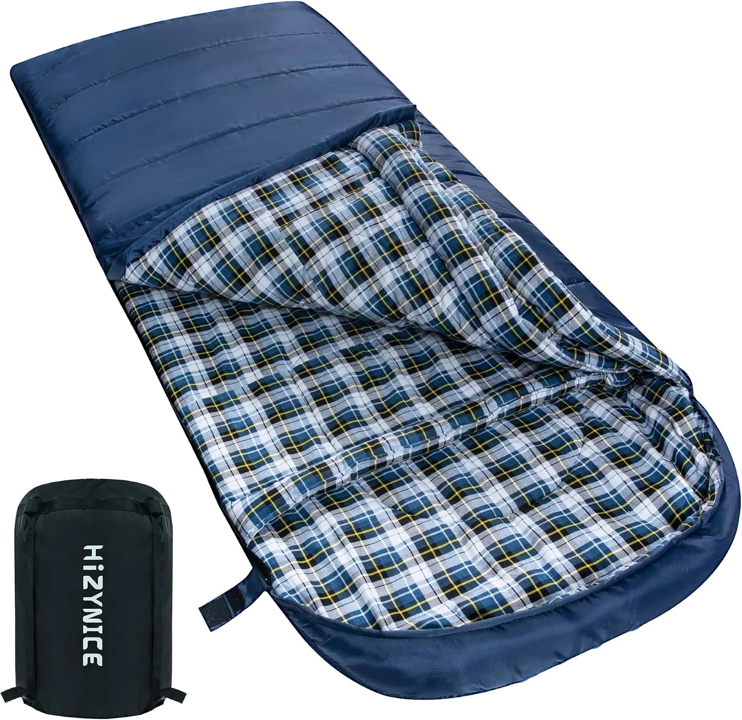 Special HiZYNICE Cold Weather Sleeping Bag 100% Cotton Flannel XXL for Adults Big and Tall, Free Compression Sack - Image 3