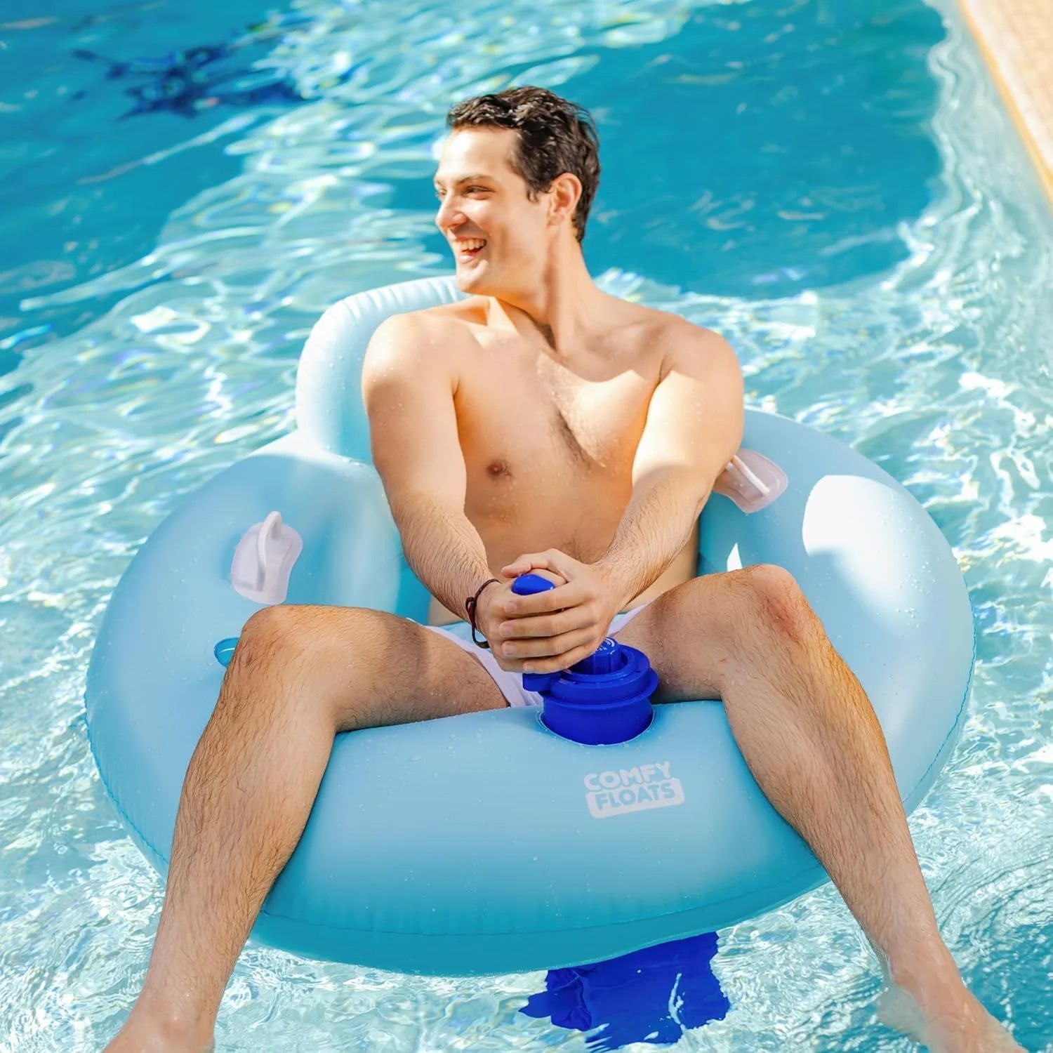Special Floats Motorized Pool Float, Includes Motorized Propeller with 360° Operation and Cup Holder - Image 2