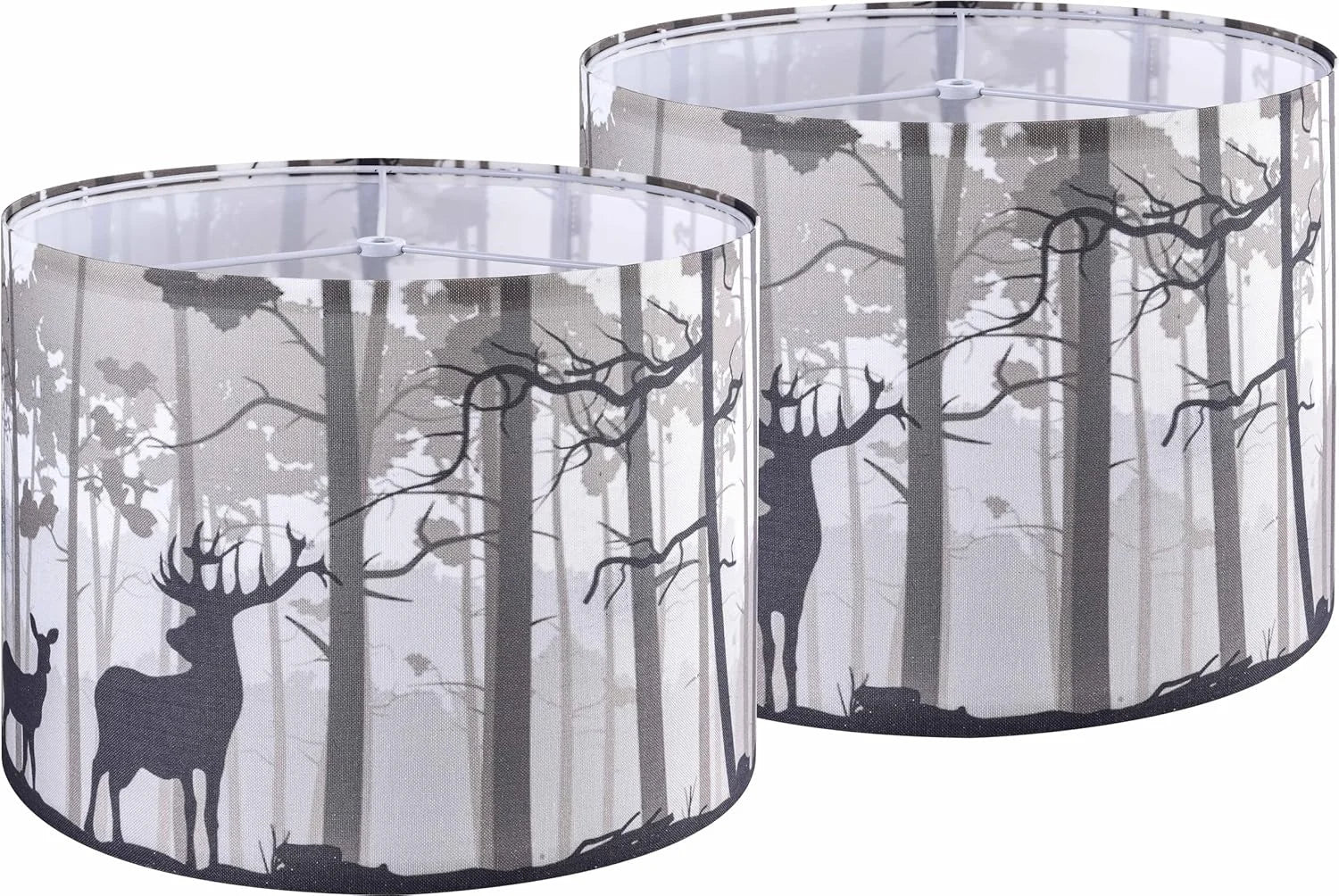 Special GO&SO 13 Drum Boho Lamp Shades Set of 2 Medium, 0.41 Spider Farmhouse Lamp Shade for Small Floor Lamp - Image 20