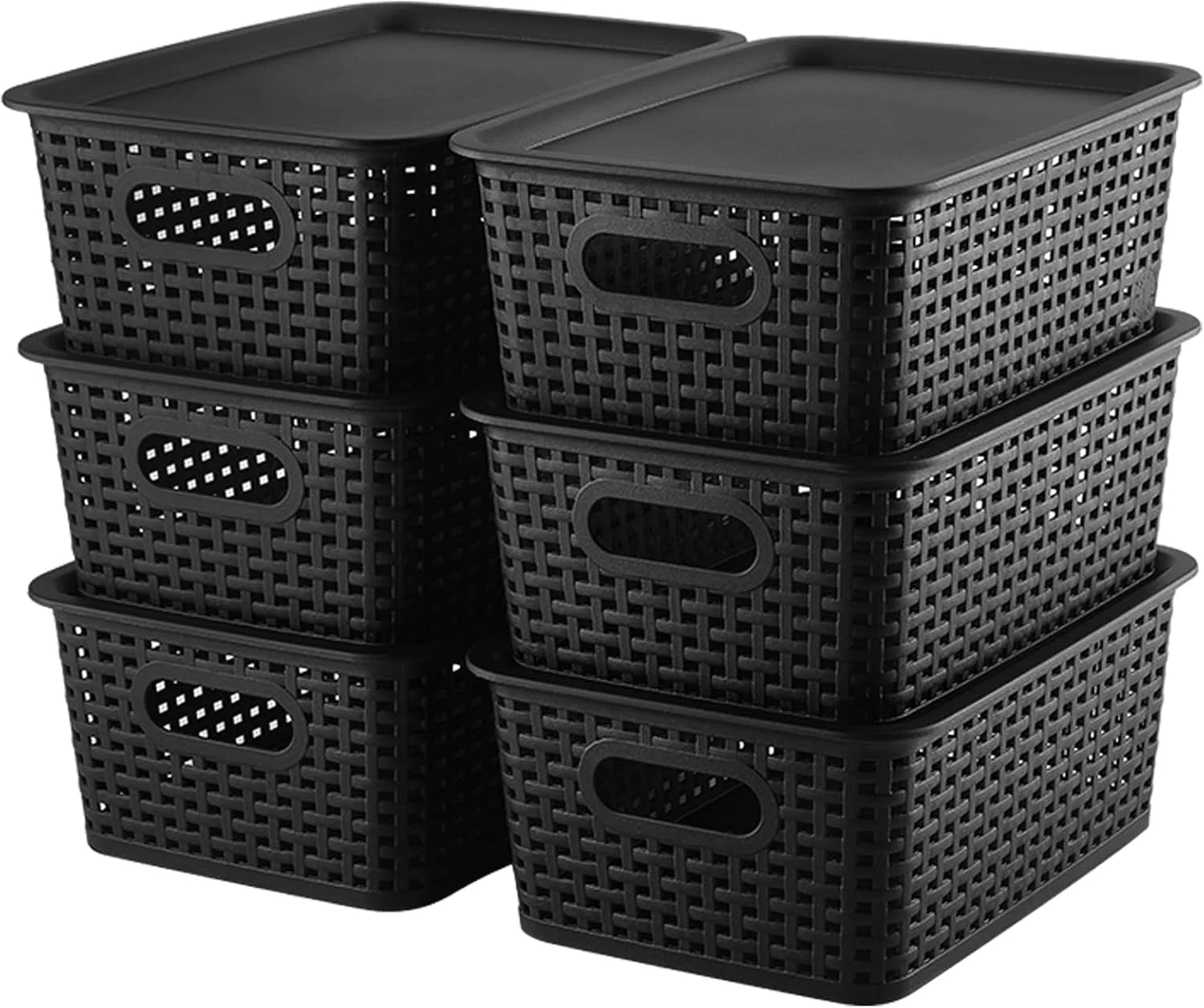 Special Storage Bins Plastic Storage Baskets With Lid Small Baskets for Organizing Stackable Storage Container Organizer