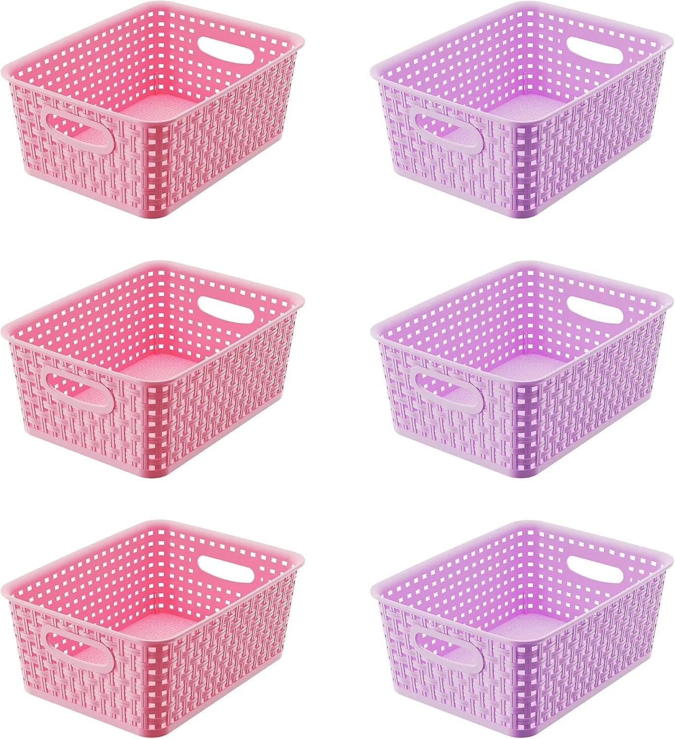 Special Plastic Storage Weave Baskets, Versatile Shelf Organizer Woven Baskets for Classrooms, Children’s Rooms - Image 4