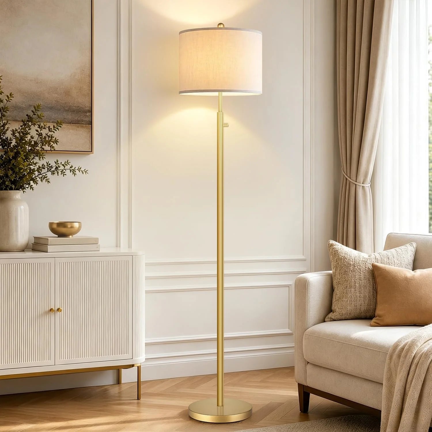 Special Nintiue Dimmable Gold Floor Lamp - Image 5
