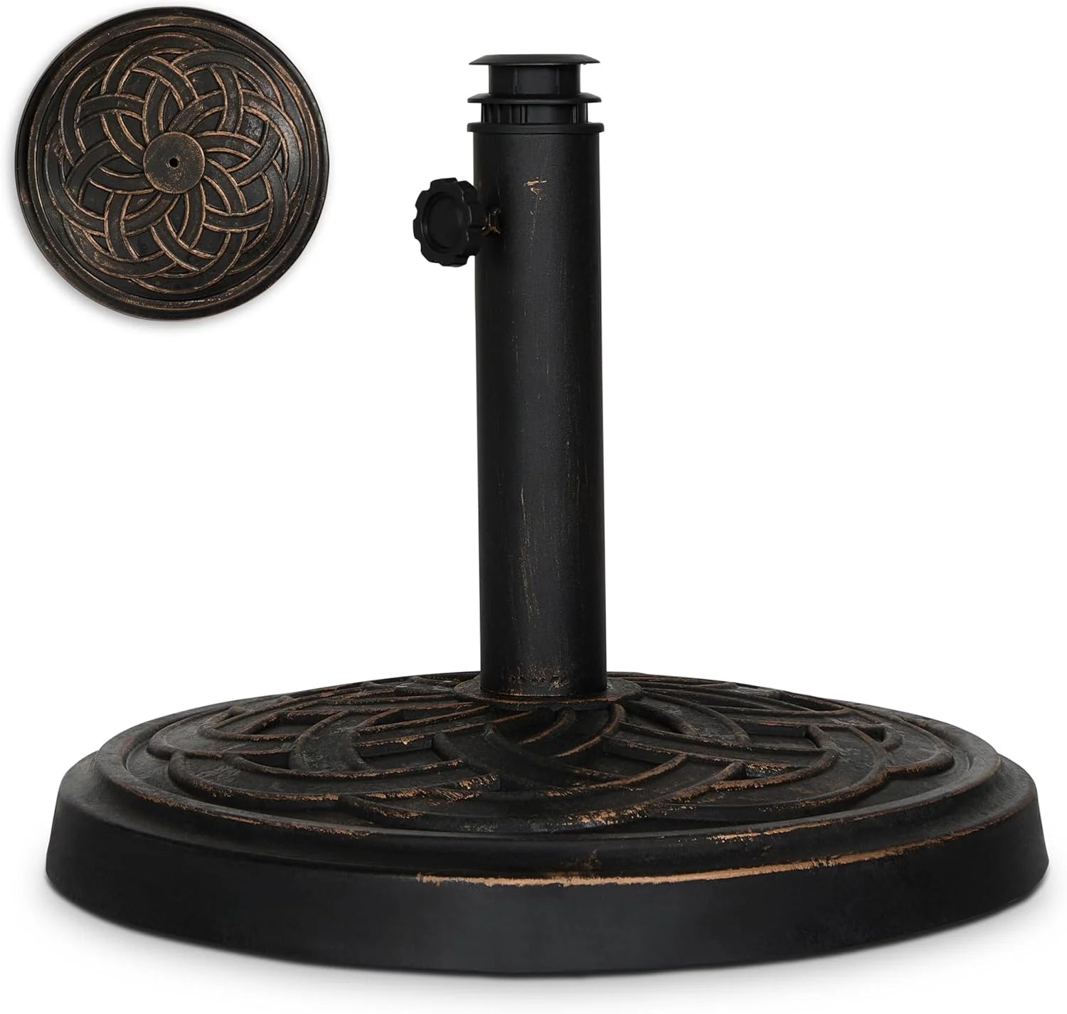 Special BACKYARD EXPRESSIONS PATIO · HOME · GARDEN 911554 21 Pound Umbrella Base, Bronze - Image 2