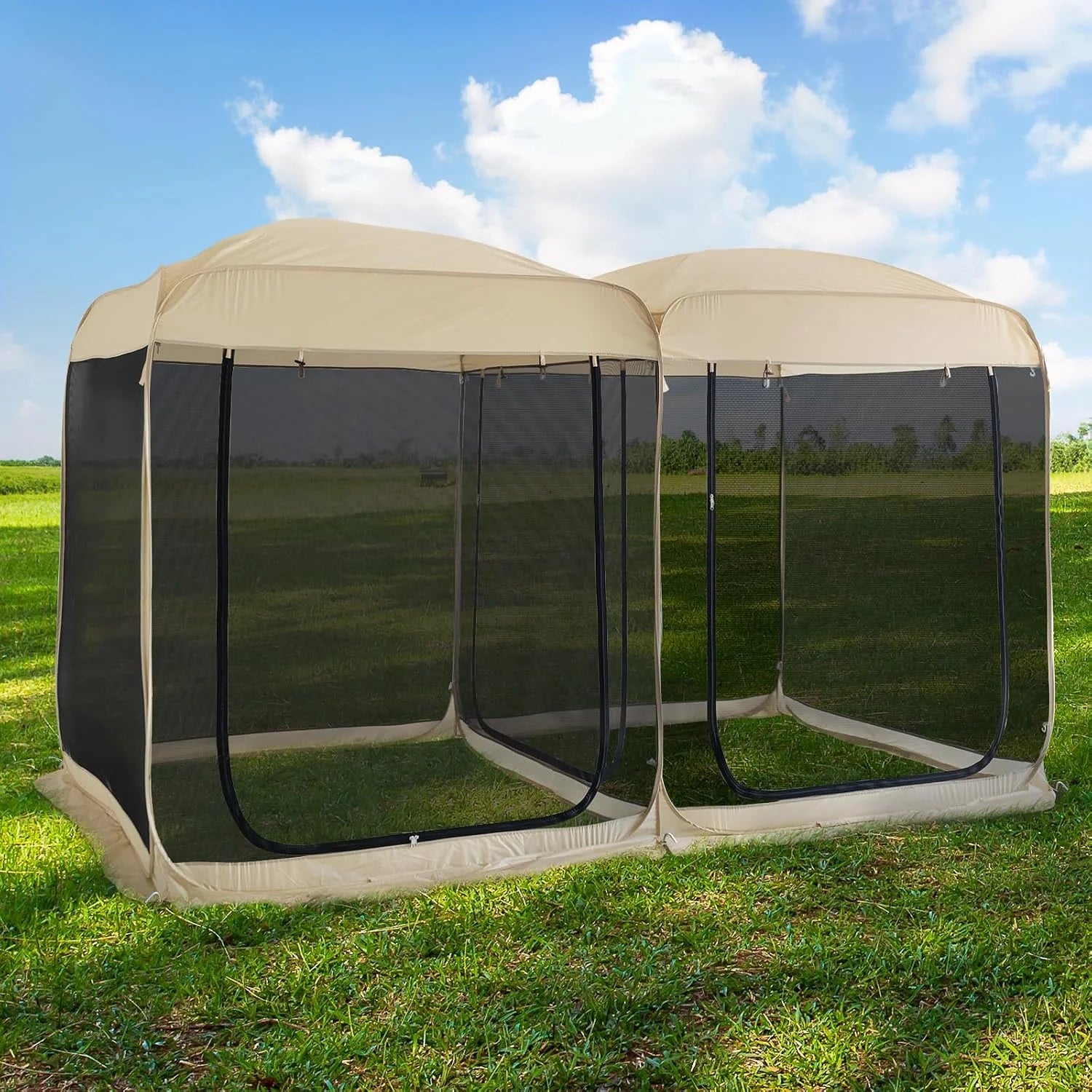 Special Alvantor Pop Up Screen House Tent, Instant Outdoor Gazebo with Mosquito Netting & UPF 50+ Sun Protection