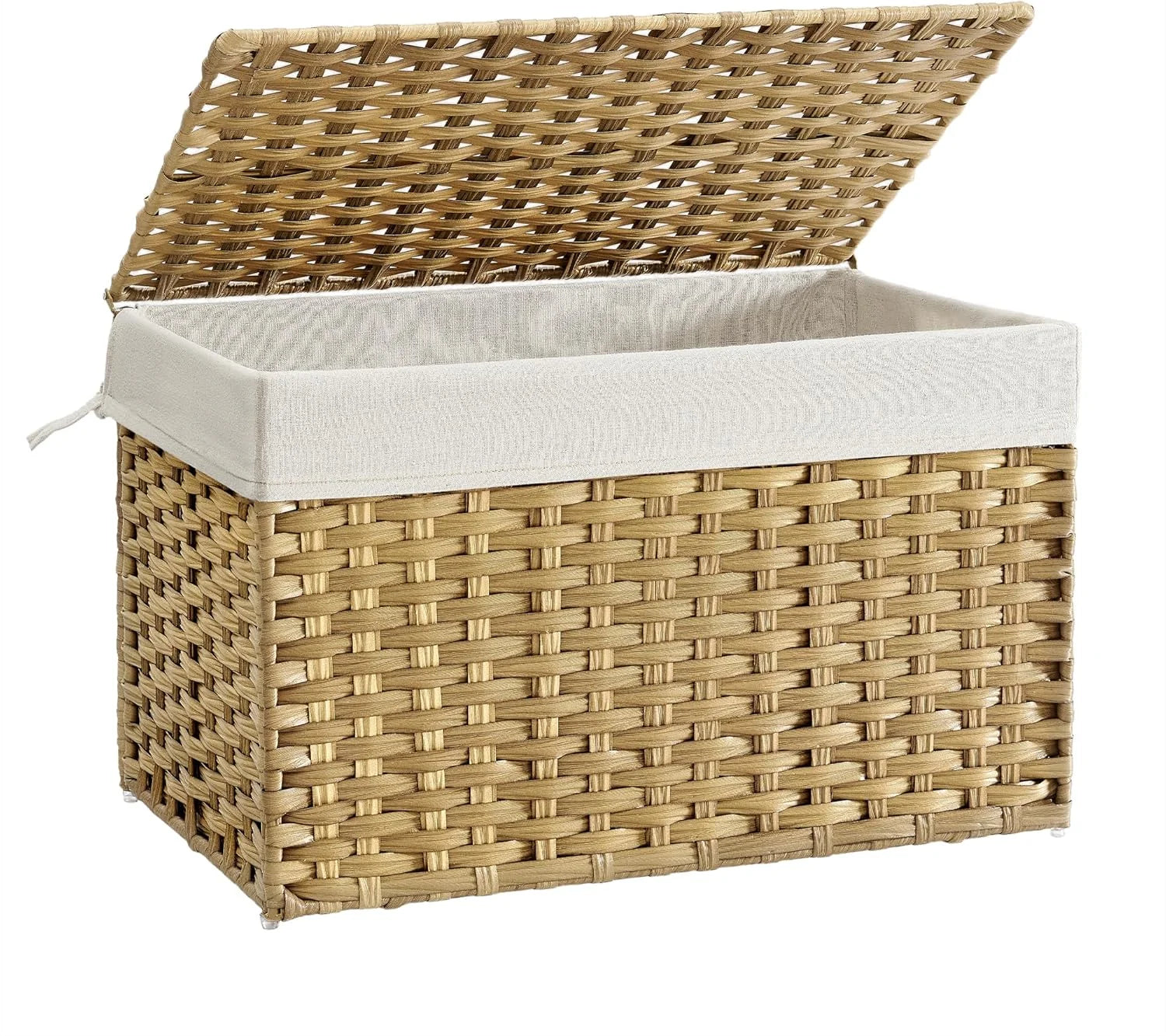 Special Storage Basket with Lid, 9.2 Gallon (35L), Foldable, Blanket Storage Bin with Handles - Image 2